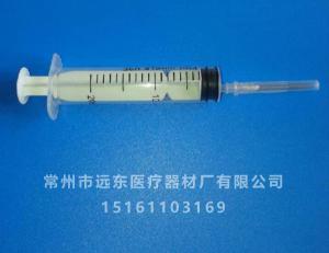 Straight port of 20ml syringe